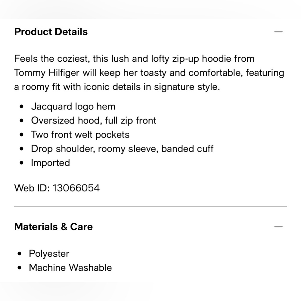 Tommy Hilfiger Big Girls Logo Sweatshirt - Picture 3 of 3